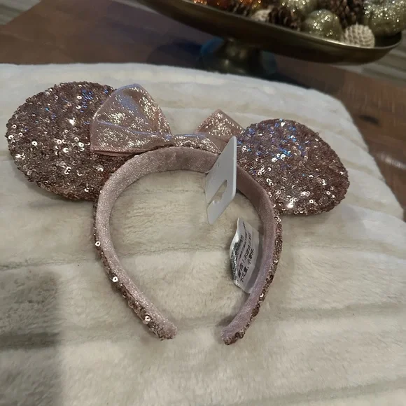 Disney Rose Gold Sequin Mouse Ears - Picture 2 of 3